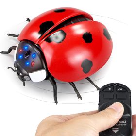 Infrared Remote Control Ladybug Toy; Halloween Tricky Pranks Props Gifts For Kids