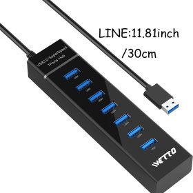 7-Port USB 3.0 Hub; IVETTO Data USB Hub With Individual Switches For Laptop; PC; MacBook; Mac Pro; Mac Mini; IMac; Surface Pro And More (3.3FT)