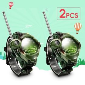 Walkie Talkies Watch; Spy Watch Army Toys For Kids Age 8-12; 7 In 1 Digital Watch Walkie Talkies; Two-Way Long Range Transceiver With Flashlight; Cool