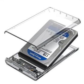 2.5inch Clear Mobile Hard Drive Case For USB3.0 Notebook External SSD Solid State Hard Drive Case