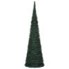 Pop-up String Artificial Pre-lit Christmas Tree Green 5 ft