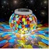 Solar-Powered Waterproof Color Changing Glass Ball Garden Lamp