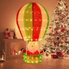 4.5 Feet Christmas Santa Claus with Hot Air Balloon