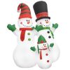 Christmas Inflatable Snowmen Family LED IP44 8 ft