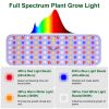 2Pcs Ultra-Thin LED Grow Lights for Indoor Plants with 126Pcs LEDs Full Spectrum Under Cabinet Plant Growing Light Panel 3/9/12H Timer 9 Dimmable Leve