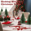 Mini Christmas Tree with Lights 4 Pack for Indoor Xmas Holiday Party