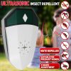 1pc Pest Mice Roach Cockroach Bed Bug Control Repeller Kill Mosquito+ Killer Insect +lighting ABS Plastic Ultrasonic Rodent Indoor