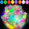 50PCS 9 Colors Balloon Light, Long Standby Time Mini Ball Light, Round LED Flash Lamp For Paper Lantern Balloon Party, Wedding, Birthday, Festival