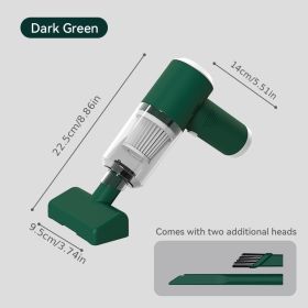 Rechargeable Bed Pillow Sofa Uv Led Wireless Handheld Mites Vacuum Cleaner Anti Remove Dust Mite Controllers (Style: 7.4V (4000Pa), Color: Green)