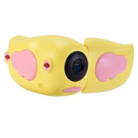 Digital Kids Camcorder Children Video Camera; Auto-focusing Self-timer Video-recording; With 2.0" Screen Camera Toy (Color: Yellow)