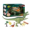 Dinosaurs Island Toys Dinosaur Toy Suit; IC Function; the Big Dinosaur Is With Light And Sound; with Little Dinosaur Toys And Trees; above 3 Years Old