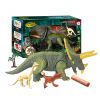 Dinosaurs Island Toys Dinosaur Toy Suit; hand Press Dinosaur Toy To Make Light And Sound; with Little Dinosaur Toys And Trees; above 3 Years Old