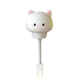 Christmas Lights; Christmas Decoration LED Bed Bedside Lamp ; Kids USB Night Light; Cute Cartoon Night Light; Baby Kids Bedroom Decoration; Bed Bedsid (Style: Little White Cat)