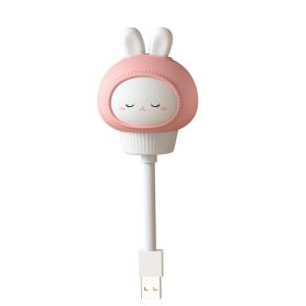 Christmas Lights; Christmas Decoration LED Bed Bedside Lamp ; Kids USB Night Light; Cute Cartoon Night Light; Baby Kids Bedroom Decoration; Bed Bedsid (Style: Pink Rabbit)