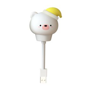 Christmas Lights; Christmas Decoration LED Bed Bedside Lamp ; Kids USB Night Light; Cute Cartoon Night Light; Baby Kids Bedroom Decoration; Bed Bedsid (Style: Hooded Bear)