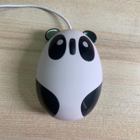 Cute Cartoon Panda Wireless Mouse Rechargeable 1600DPI Optical Mouse USB Computer Mouse And Mouse Pad Suitable For PC Desktop Laptop; Need To Buy A 7t (size: Wired Panda)