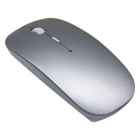 Mouse Bluetooth; Wireless Chargign Computer Mouse; For MacBook Air Mac Pro Laptop Ipad Pad PC Laser Optical Charging Mini Ultra Thin Silence Mouse (Color: Gray 1 Pack)