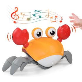 Toy Crab Octopus Induction Escape Children's Electric Toy Charging Luminous Music Novel And Peculiar (Color: Orange Crab)