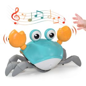 Toy Crab Octopus Induction Escape Children's Electric Toy Charging Luminous Music Novel And Peculiar (Color: Blue Crab)