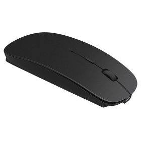 Mouse Bluetooth; Wireless Chargign Computer Mouse; For MacBook Air Mac Pro Laptop Ipad Pad PC Laser Optical Charging Mini Ultra Thin Silence Mouse (Color: Black 1 Pack)