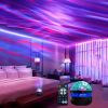 1pc Starry Projector Light With 7 Color Patterns & Remote Control; Multifunctional Polar Projector Night Light For Bedroom Atmosphere