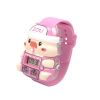 Digital Watch For Children Cartoon Piggy Shape; Cartoon Watch Adjustable Wrist Strap Colored Lights LCD Screen Toddler Cute Piggy Shape Electronic Wat