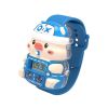 Digital Watch For Children Cartoon Piggy Shape; Cartoon Watch Adjustable Wrist Strap Colored Lights LCD Screen Toddler Cute Piggy Shape Electronic Wat