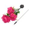 LED Roses with Leaves Flower Stake, Solar Energy for Garden Backyard