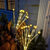 2Pcs Solar Firefly Lights Swaying Decorative Pathway Stake Lamp IP65 Waterproof Landscape Patio Yard Night Light