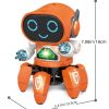 1pc Dancing Electric Six Claw Robot With Light And Music; Children's Toys