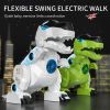 Electric Dinosaur Toy; Interactive Movable Joint Electric Cartoon Dinosaur Model With Sound And Light; Christmas Gift For Kids