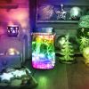 6 Pcs Solar Powered Mason Jar Lid Lights 20 LEDs Fairy String Lights Xmas Garden Decor