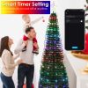 LED Lights Collapsible Christmas Tree Light with Remote App Control IP65 Waterproof Customized Multi-Color Mode Timer Setting Work with Alexa Google